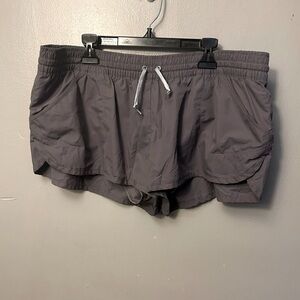 Adidas Stella McCartney shorts - gray lightweight running shorts w/liner